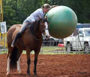 Lila and ball