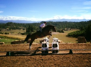 Jumping Linda Parelli's super horse Highland